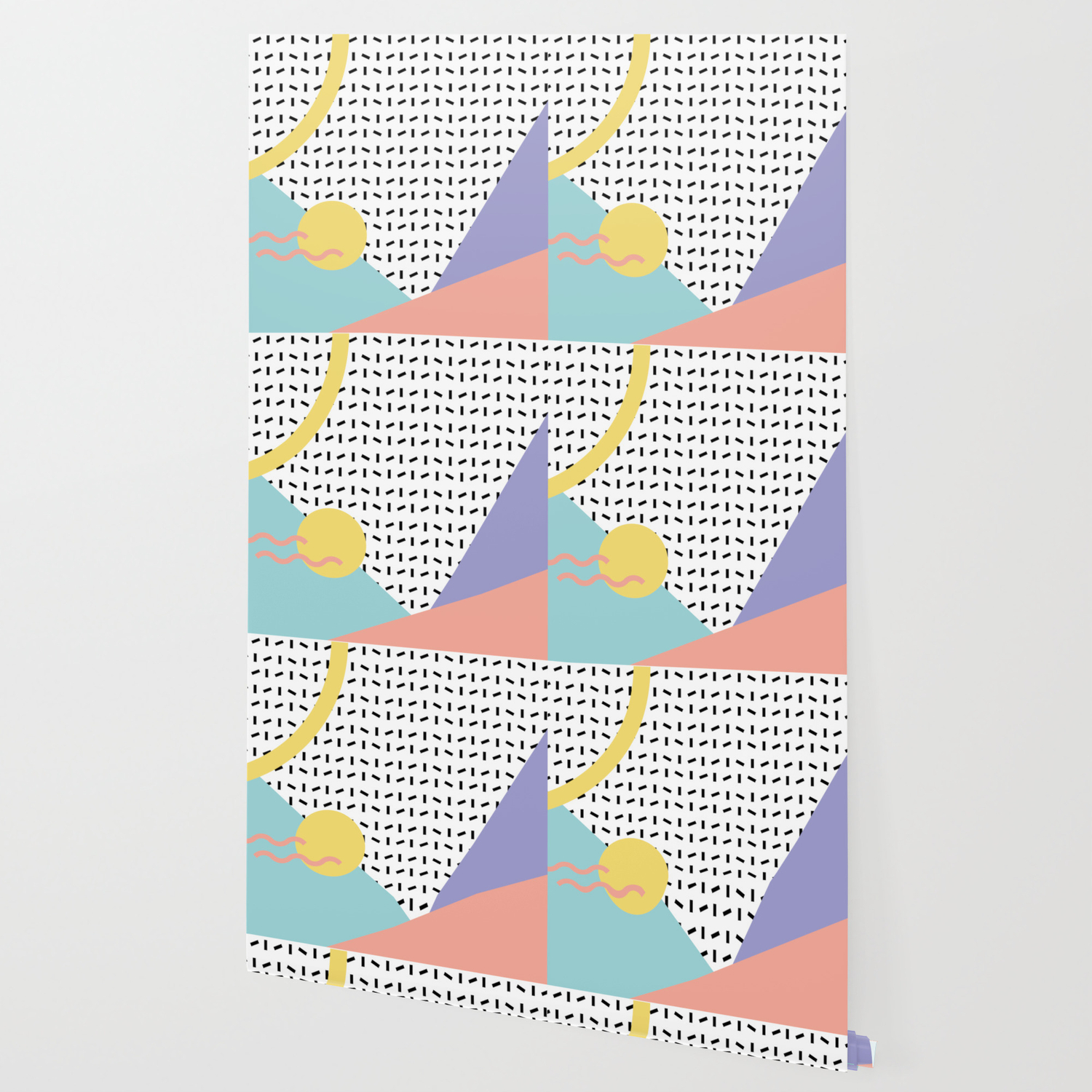 Memphis Pattern 8 80s 90s Retro Wallpaper By