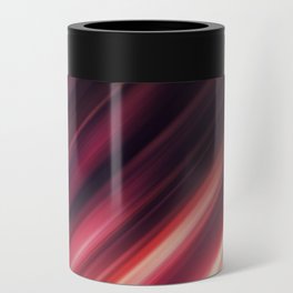 Merune, Black, Red abstract Glitch Design  Can Cooler