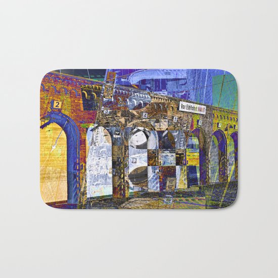 City Facade of Berlin Bath Mat