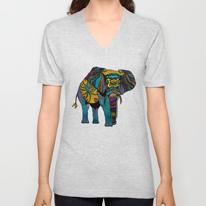 Elephant of Namibia V Neck T Shirt