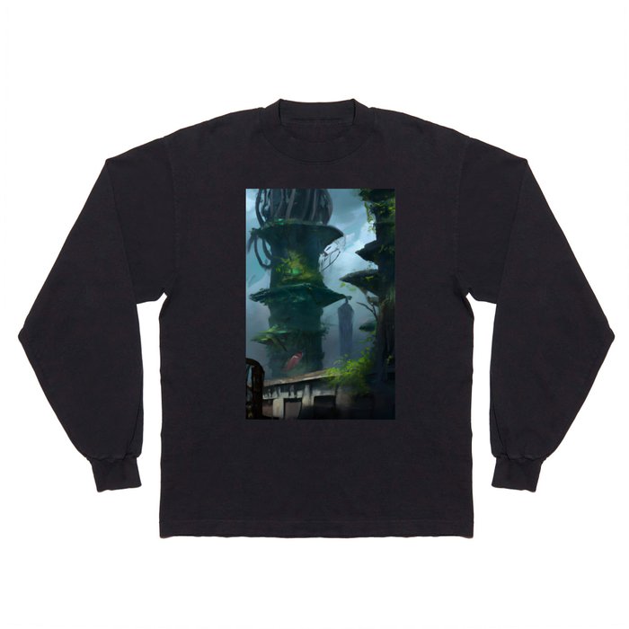 Post apocalyptic deserted city Long Sleeve T Shirt