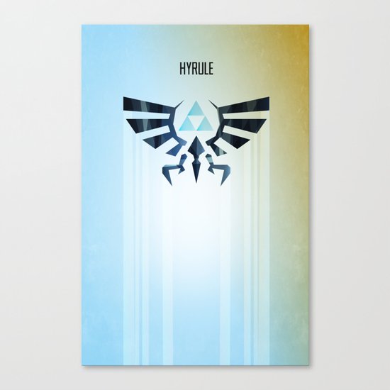 The Legend of Zelda - Hyrule Rising Poster Canvas Print