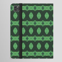 abstract pattern with paint texture in green colors iPad Folio Case