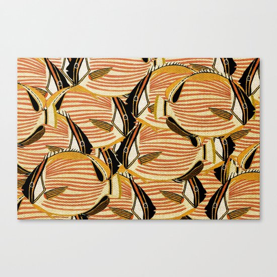 Crowd Fish 5 Canvas Print
