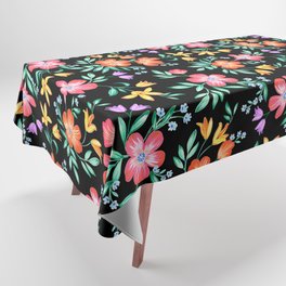 Bright Colorful Florals Tablecloth