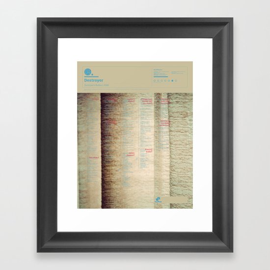 The Visual Mixtape 2010 | Destroyer's Rubies | 04 / 25 Framed Art Print