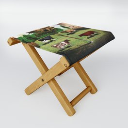 Typical Cows Folding Stool