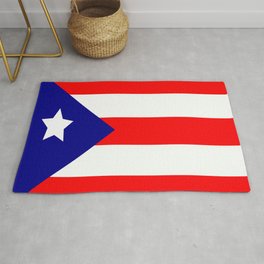 Flag of Puerto Rico Area & Throw Rug