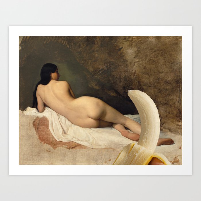 Study of a Reclining Nude | Banana Collection Art Print