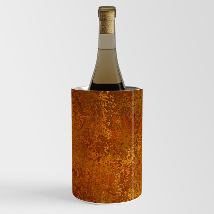 Vintage Copper Rust, Minimalist Art Wine Chiller