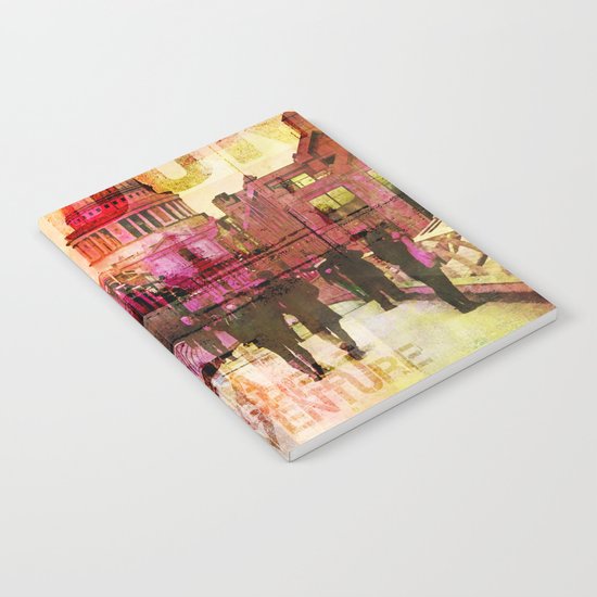 London St. Pauls Cathedral modern illustration typography Notebook