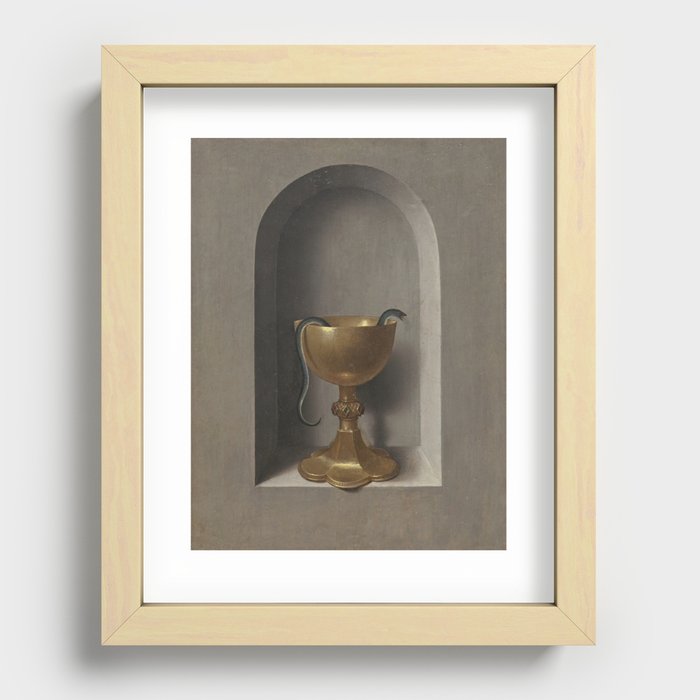 Chalice of Saint John the Evangelist - Hans Memling Recessed Framed Print