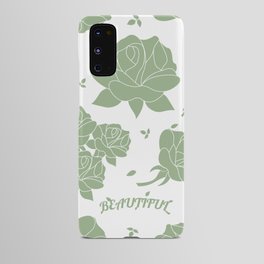 GREEN ROSES Android Case