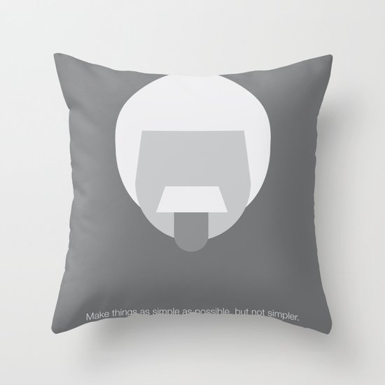 FC- Einstein Throw Pillow