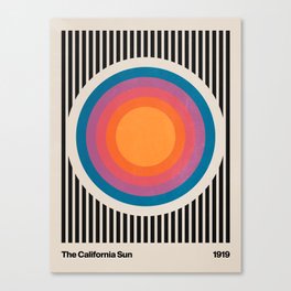 Vintage California Sun Canvas Print