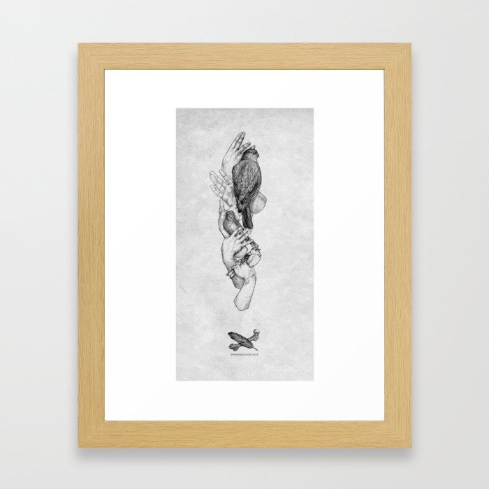 Birdhands Framed Art Print