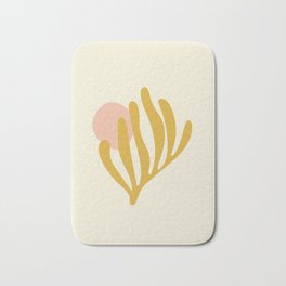 Sea Flower Bath Mat | Print, Matisse, Flower, Abstract, Artprint, Graphicdesign, Yellow, Digital, Curated, Seaflower 
