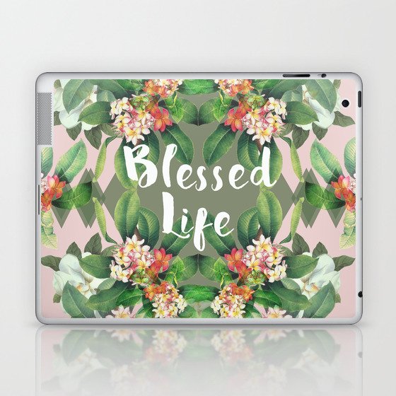 Blessed Life (pink version) Laptop & iPad Skin