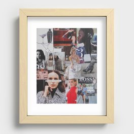 Fashion Mood Board Recessed Framed Print