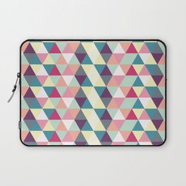Colorful Triangle and diamond pattern Bright summer time Laptop Sleeve
