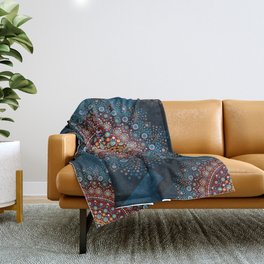 Mandala geometric pattern Throw Blanket