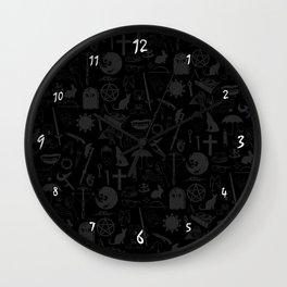 Buffy Symbology, White Wall Clock