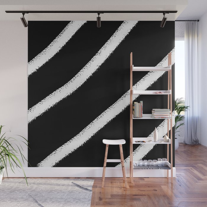 Black and white stripes 3 Wall Mural
