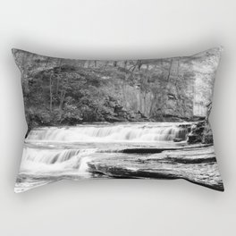 Creek Black White Alabama Scenic Scenery Landscape Rectangular Pillow