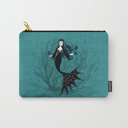 Vampire Mermaid on Aqua Carry-All Pouch