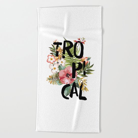 Tropical I Beach Towel