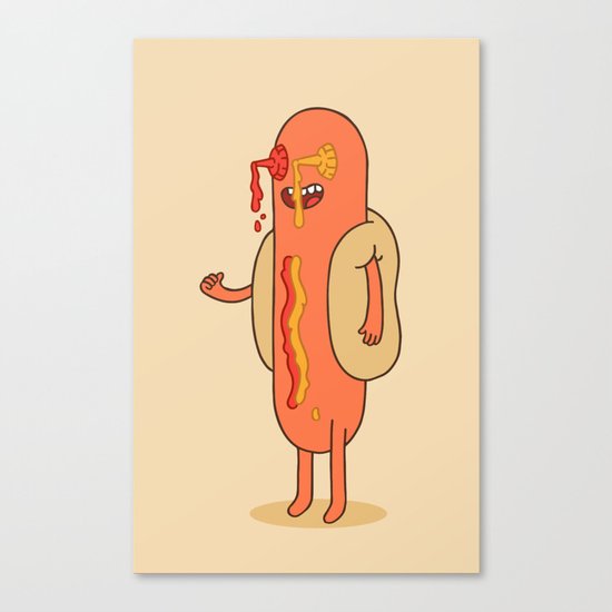 Hot Dog Canvas Print