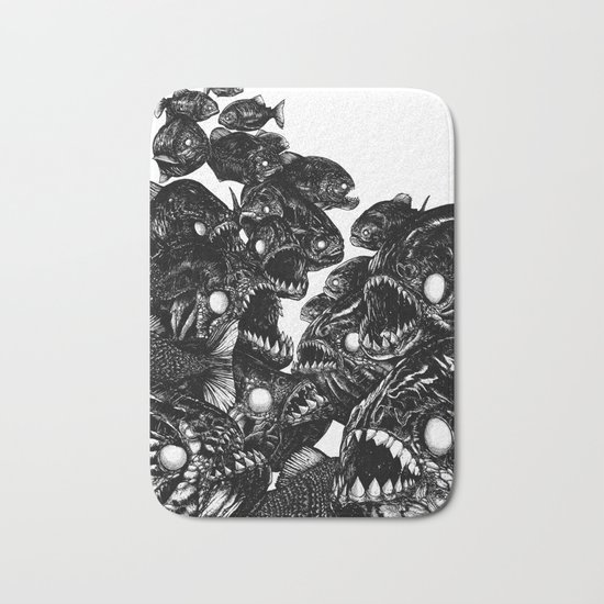 The Riot : Piranhas Bath Mat