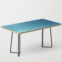 cyan blue glitter Coffee Table