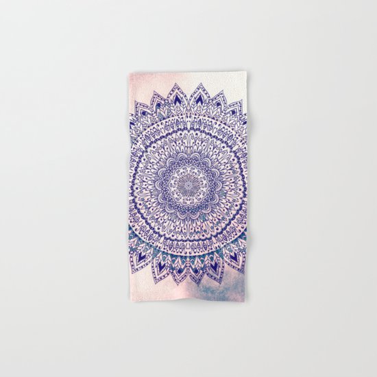 PASTEL PINK MANDALIKA DREAM Hand & Bath Towel