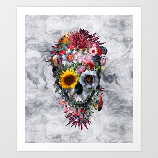Voodoo Skull Art Print