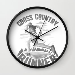 Running Addict Cross Country Runner Wall Clock | Runnergift, Triathlonshirt, Crosscountry, Joggergift, Crosscountryshirt, Trackandfield, Joggingshirt, Jogginggift, Runningcoachgift, Runningshirt 