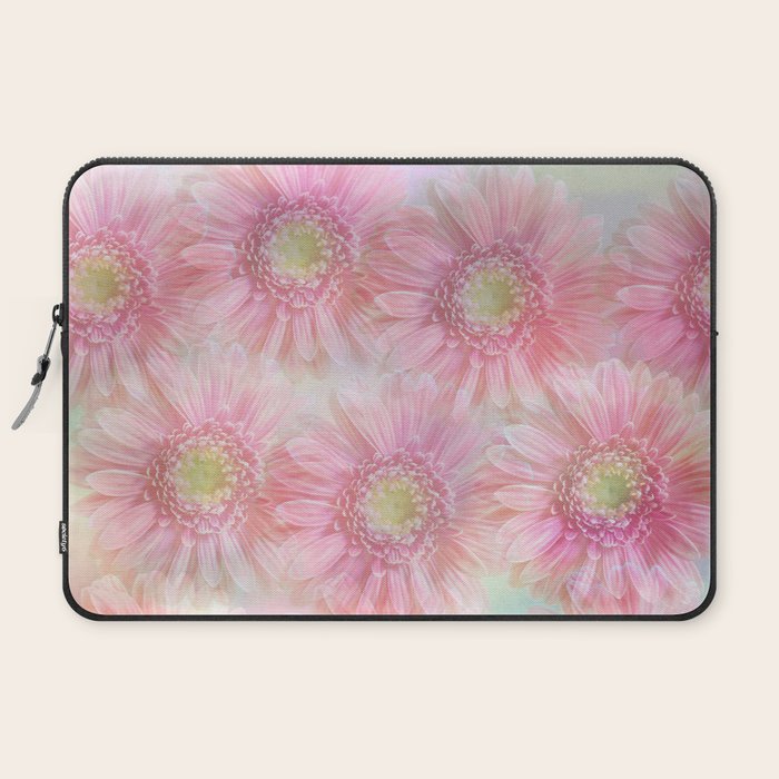 Pink Daisies On A Pastel Background Laptop Sleeve By Walstraasart Society6 We have a massive amount of desktop and mobile backgrounds. society6