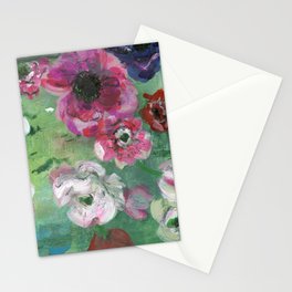 acrylic flowers in flow N.o 2 Stationery Card