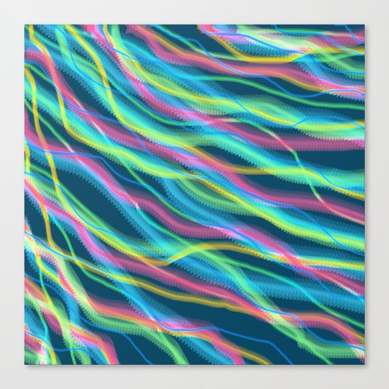 80s Ripple Canvas Print