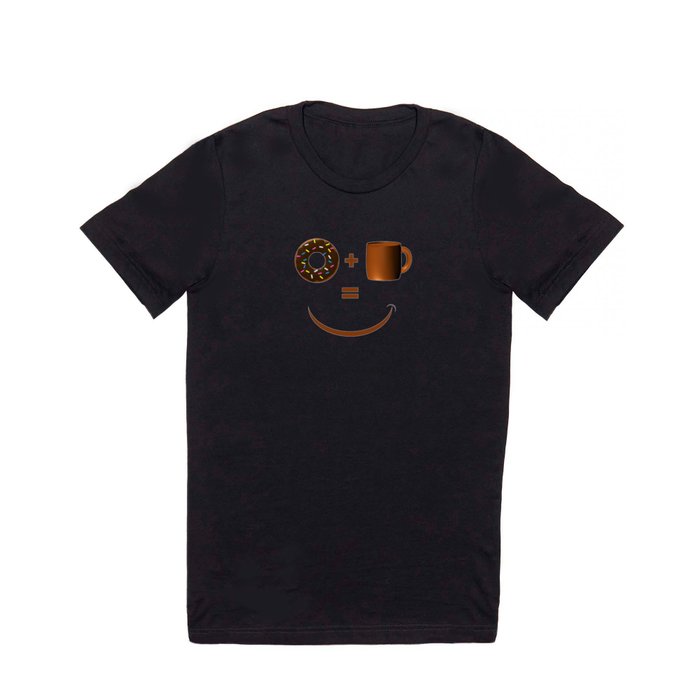Donut Plus Coffee Equals Happiness T Shirt