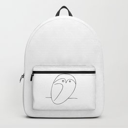 The Owl, Pablo PIcasso sketch drawing, line Design Backpack