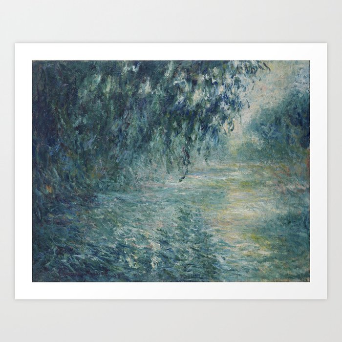 Morning on the Seine, Claude Monet Art Print