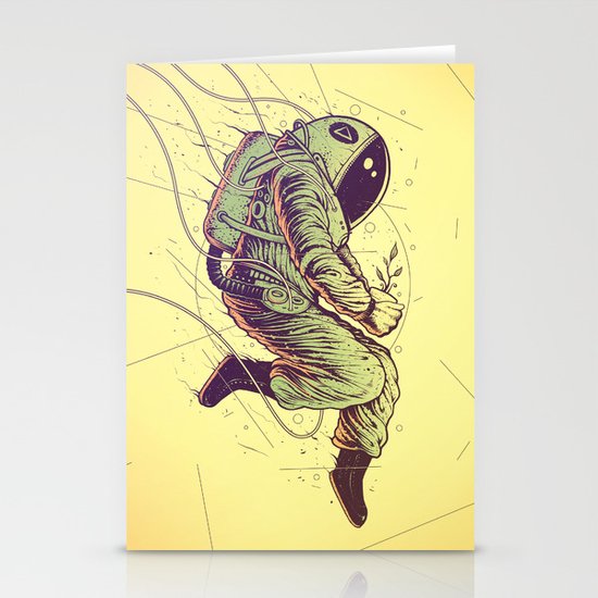 Green Mission Stationery Cards