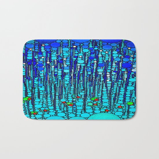 :: Blue Martini Celebration :: Bath Mat