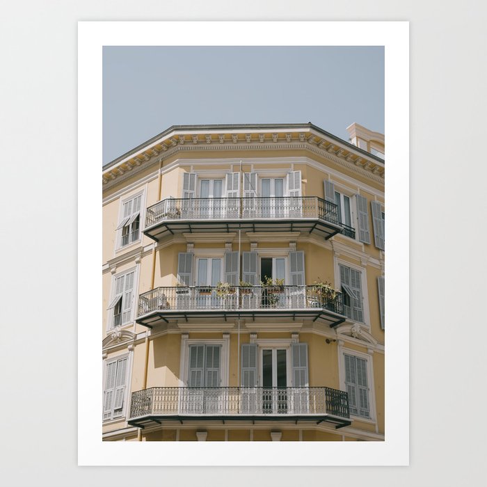 House Facade Cote D'Azur Art Print