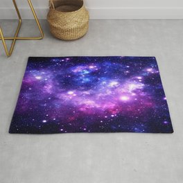 Purple Blue Galaxy Nebula Rug