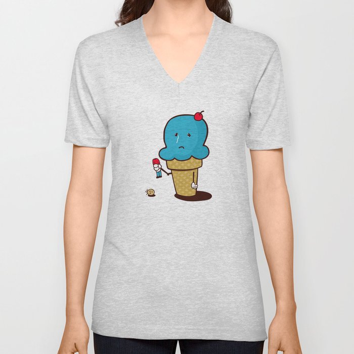 Ice Cream V Neck T Shirt