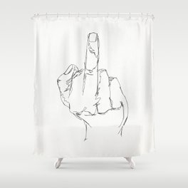 THINGS COLLECTION | MIDDLE FINGER Shower Curtain