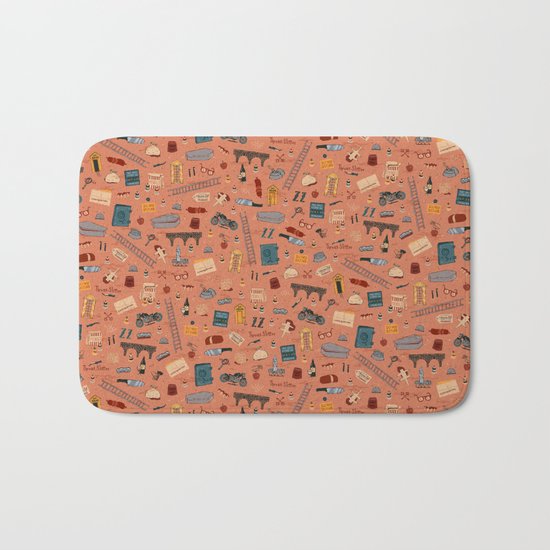 Budapest Hotel Plot Pattern Bath Mat