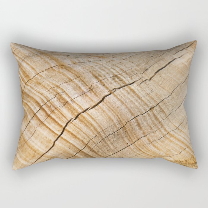 Weathered Wood Grain Rectangular Pillow